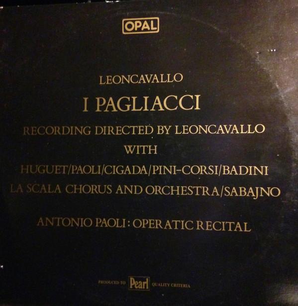 LP Record RUGGIERO LEONCAVALLO JOSEFINA HUG I Pagliacci OPAL8267 Opal 1984 UK Classical Used
LP Record RUGGIERO LEONCAVALLO JOSEFINA HUG I Pagliacci OPAL8267 Opal 1984 UK Classical Used