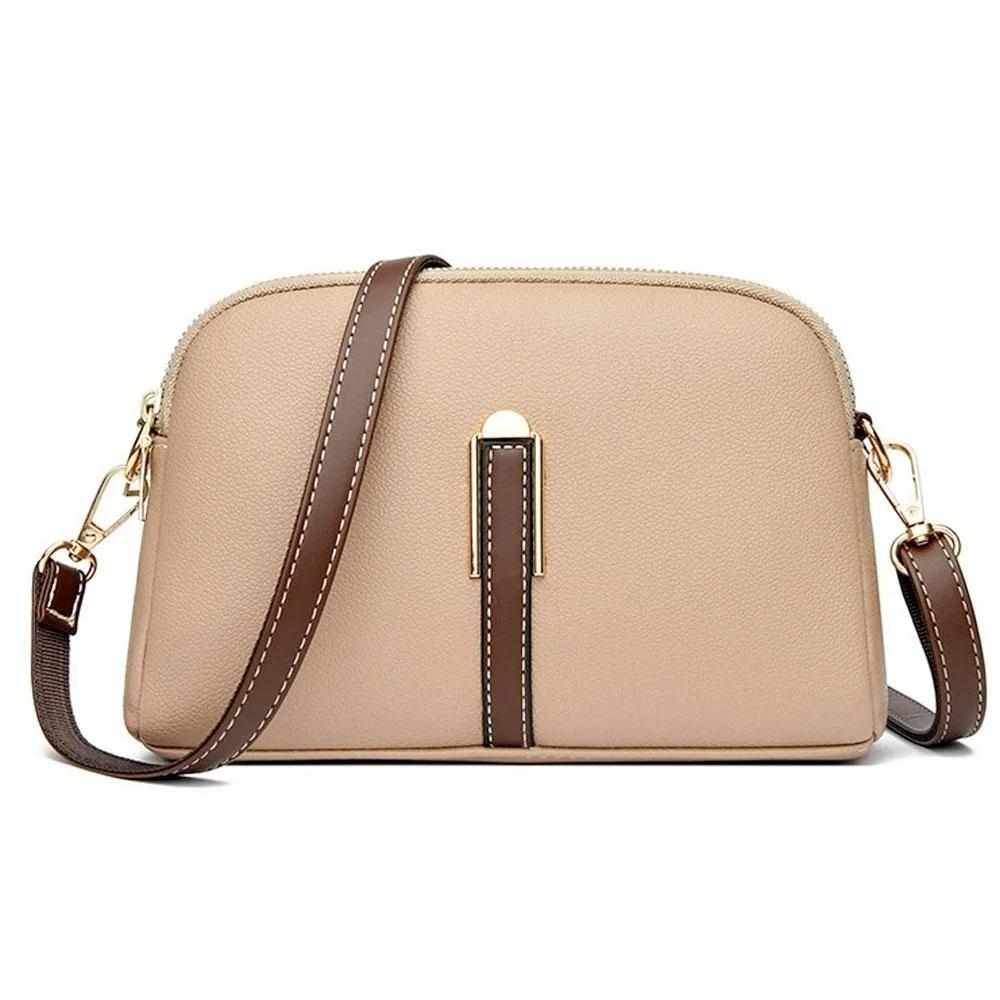 Vintage Lychee Pattern Adjustable Shoulder Strap Double Zip Compartment PU Crossbody Bag Korean Style Simple Design хакі
Vintage Lychee Pattern Adjustable Shoulder Strap Double Zip Compartment PU Crossbody Bag Korean Style Simple Design хакі