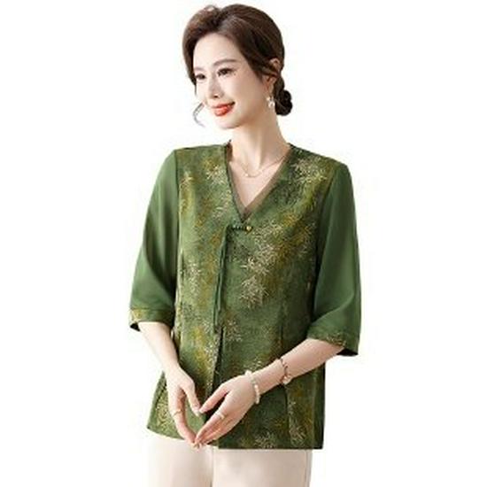 2026 Stylish Seven-Point Sleeve Summer Shirt for Middle-Aged Women 4XL зелений
2026 Stylish Seven-Point Sleeve Summer Shirt for Middle-Aged Women 4XL зелений