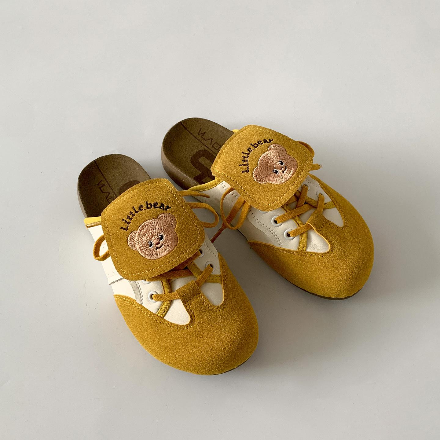 Cute bear non-slip bag head flat slippers, women wear yellow half-tow Birkenstocks outside summer 40 жовтий
Cute bear non-slip bag head flat slippers, women wear yellow half-tow Birkenstocks outside summer 40 жовтий