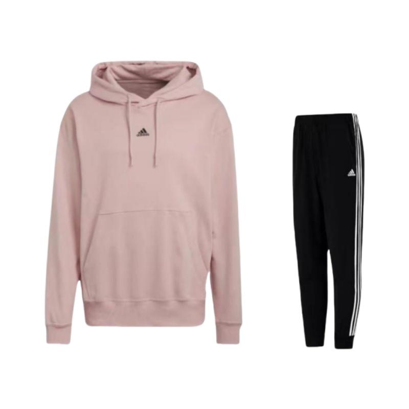 Adidas Solid Color Loose Fit Hooded Pullover Sweatshirt And Vintage Sport Striped Cuffed Sweatpants Set Unisex Sweatshirt Set H46105+HE4348 S
Adidas Solid Color Loose Fit Hooded Pullover Sweatshirt And Vintage Sport Striped Cuffed Sweatpants Set Unisex Sweatshirt Set H46105+HE4348 S