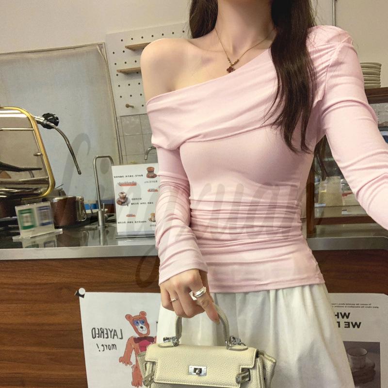 2026 Autumn Off-Shoulder Long-Sleeve Korean Style T-shirt for Women - Simple and Elegant M розовый
2026 Autumn Off-Shoulder Long-Sleeve Korean Style T-shirt for Women - Simple and Elegant M розовый