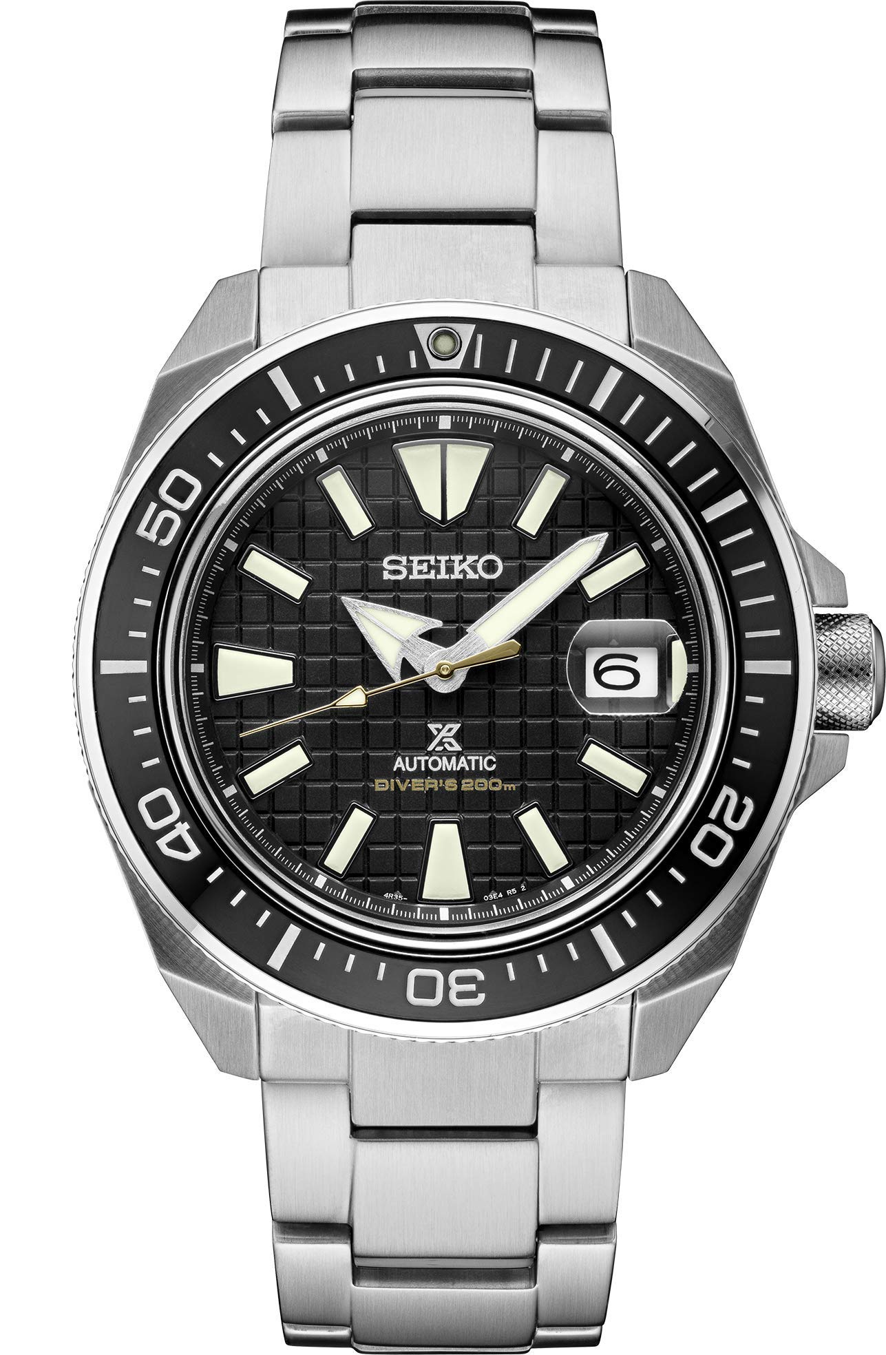 Seiko Men s Prospex Silver Tone 44mm Stainless Steel Watch SRPE35, Black, Driver
Seiko Men s Prospex Silver Tone 44mm Stainless Steel Watch SRPE35, Black, Driver