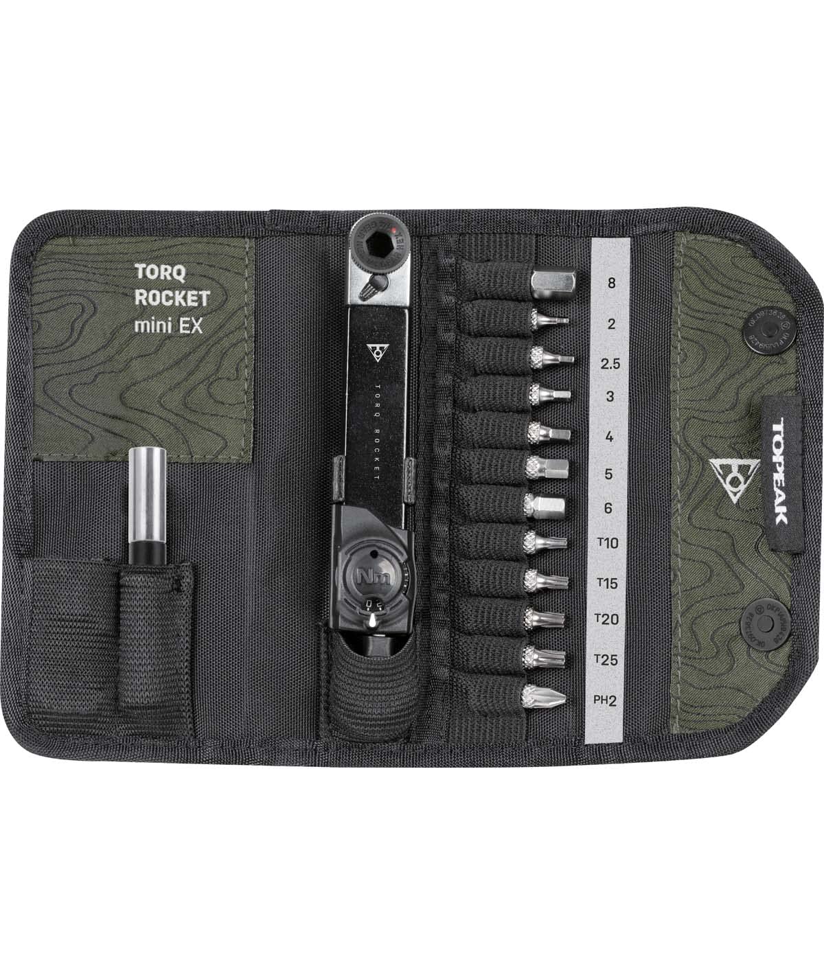 Topeak Torq Rocket Mini Compact Cycle Torque Wrench Includes Allen and Torx Bits and Case Ex, Compact, Easy-to-Use 2-10Nm Set,
Topeak Torq Rocket Mini Compact Cycle Torque Wrench Includes Allen and Torx Bits and Case Ex, Compact, Easy-to-Use 2-10Nm Set,