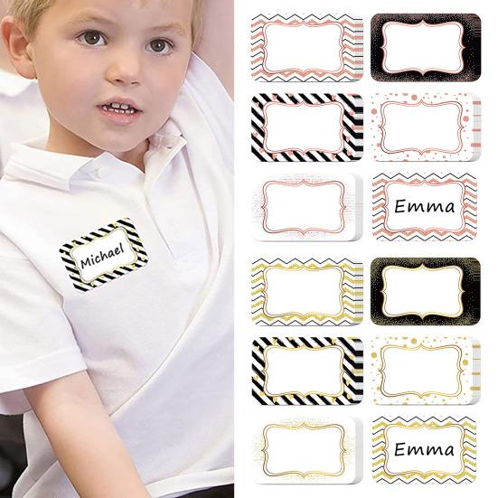24Pcs Gold Foil Name Tag Stickers Easy to Use Metallic Design Self-adhesive Non-fading Durable Name Tag Sticker 
24Pcs Gold Foil Name Tag Stickers Easy to Use Metallic Design Self-adhesive Non-fading Durable Name Tag Sticker