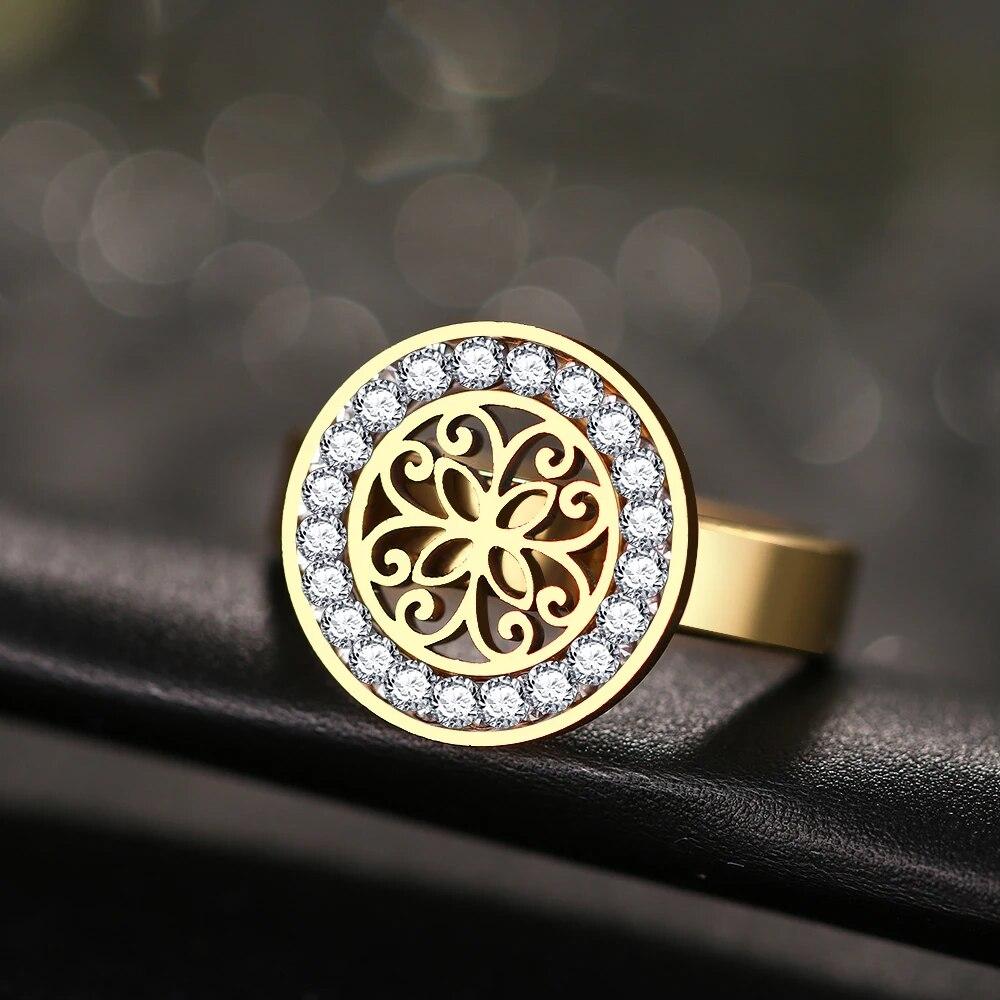 Кольца CACANA из нержавеющей стали 316L, высокое качество, модные украшения с резьбой по кристаллам, цветы, классические для женщин, свадебные украшения в стиле ретро, подарки 10
Кольца CACANA из нержавеющей стали 316L, высокое качество, модные украшения с резьбой по кристаллам, цветы, классические для женщин, свадебные украшения в стиле ретро, подарки 10