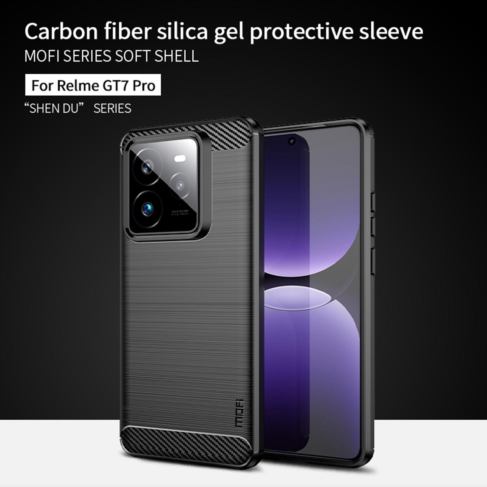 For Realme GT 7 Pro 5G Back Cover MOFI Brushed Texture Carbon Fiber Soft TPU Case Black
For Realme GT 7 Pro 5G Back Cover MOFI Brushed Texture Carbon Fiber Soft TPU Case Black