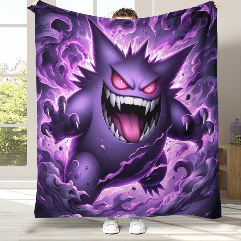 Gengar Pokemon Cartoon Ectoplasma Flannel Blanket,Ultra Soft Warm Plush Throw for Home Bedroom Bed Sofa Cover Picnic gift 75x90cm
Gengar Pokemon Cartoon Ectoplasma Flannel Blanket,Ultra Soft Warm Plush Throw for Home Bedroom Bed Sofa Cover Picnic gift 75x90cm
