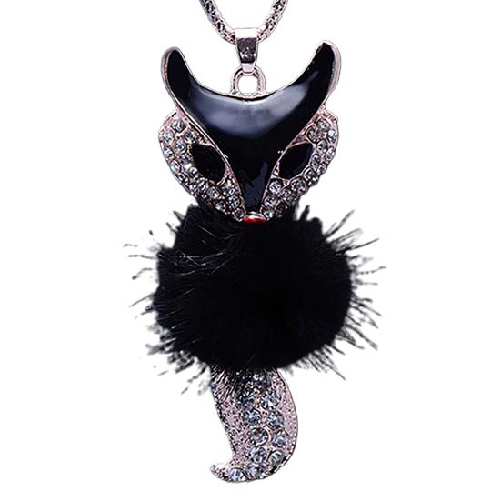 Women s Rhinestone Faux Fur Cute Fox Pendant Long Sweater Necklace Jewelry
Women s Rhinestone Faux Fur Cute Fox Pendant Long Sweater Necklace Jewelry