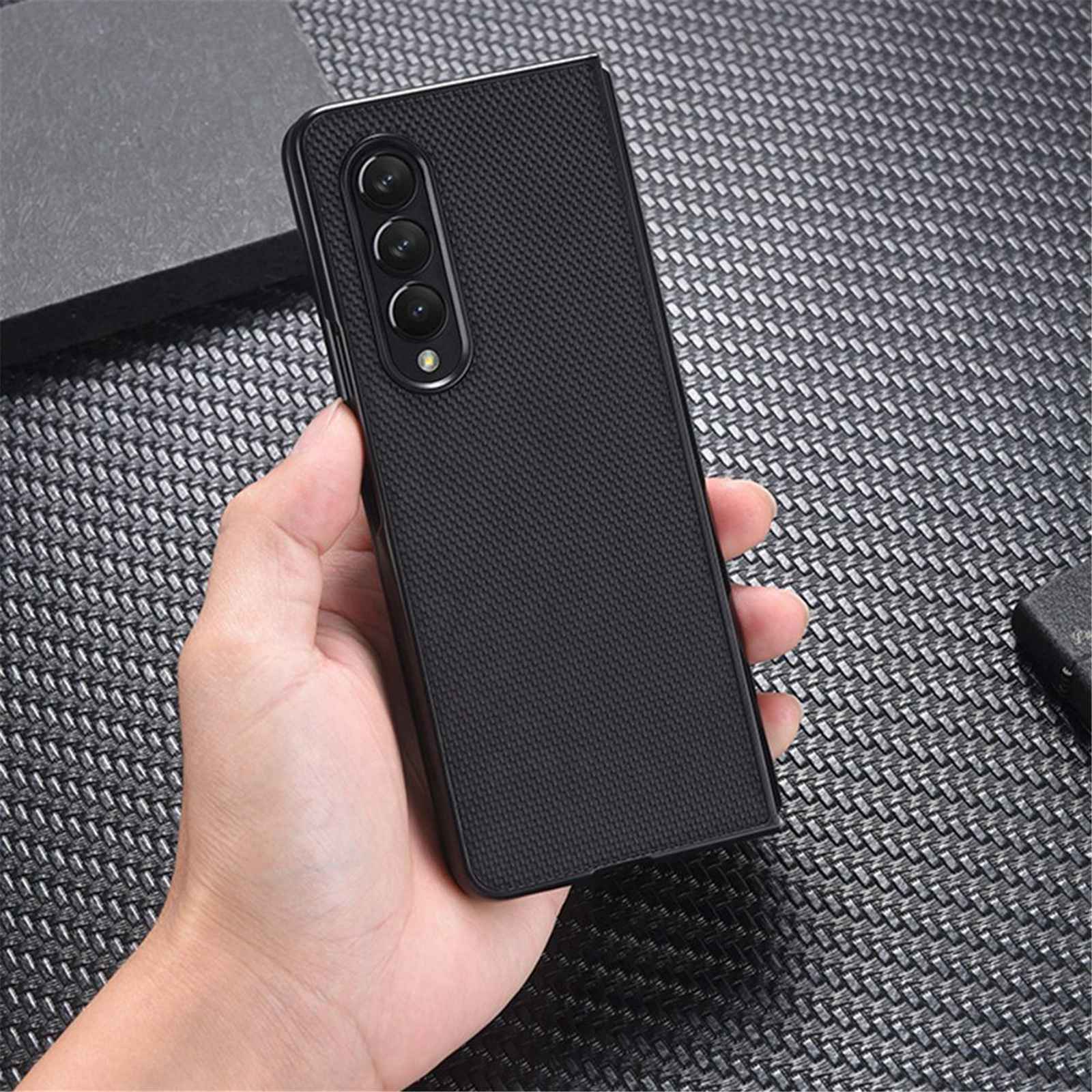 For Samsung Galaxy Z Fold4 5G Wear-resistant Nylon Texture PU Leather Coated PC Well-protected Phone Case Blue
For Samsung Galaxy Z Fold4 5G Wear-resistant Nylon Texture PU Leather Coated PC Well-protected Phone Case Blue