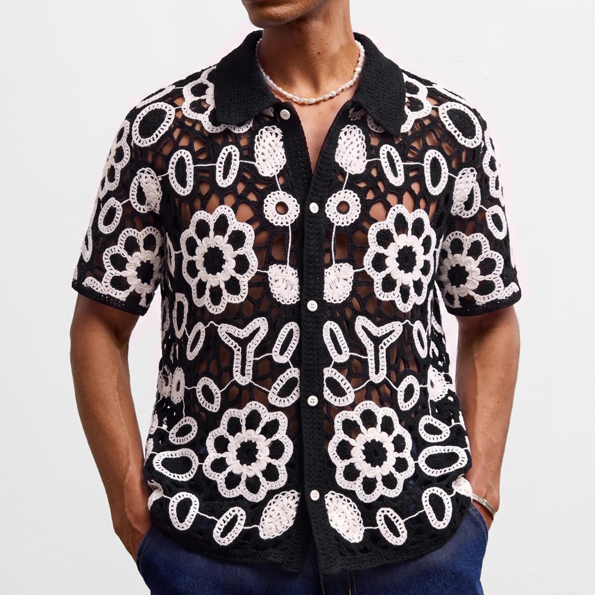 Men s Casual Button Down Shirt Vintage Knitted Golf Beach Collared Shirts Tops Crochet Hollow Out Summer Vacation Top Knit Short Sleeve Shirt for Men 3XL
Men s Casual Button Down Shirt Vintage Knitted Golf Beach Collared Shirts Tops Crochet Hollow Out Summer Vacation Top Knit Short Sleeve Shirt for Men 3XL
