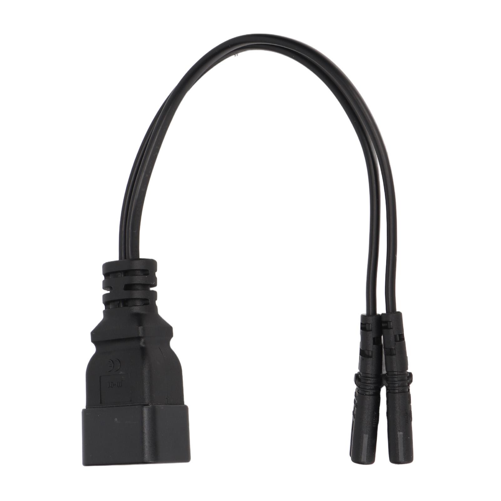 Dual IEC320 C7 to C20 Cord Universal Y Power Splitter Cable for Desk Lamp LCD Monitor Digital Camera 12.6in
Dual IEC320 C7 to C20 Cord Universal Y Power Splitter Cable for Desk Lamp LCD Monitor Digital Camera 12.6in