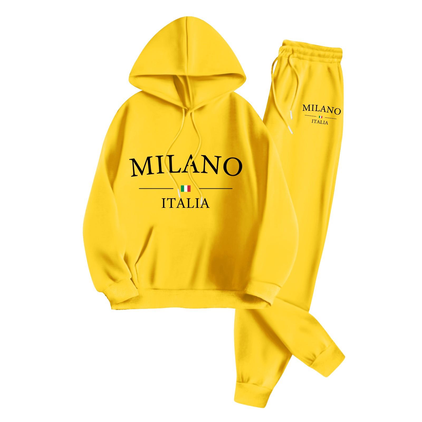 Унисекс модные повседневные брюки с длинными рукавами и принтом свободного покроя, комплект из пуловера и брюк XL жёлтый
Унисекс модные повседневные брюки с длинными рукавами и принтом свободного покроя, комплект из пуловера и брюк XL жёлтый