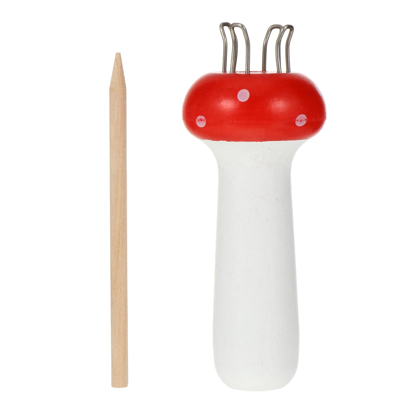 Mushroom Shape Wooden Knitting Tool For Cotton Silk Synthetic Yarn Tool Wooden Hand-Knitting Spool For Beginner Advanced 10.5X4CM червоний
Mushroom Shape Wooden Knitting Tool For Cotton Silk Synthetic Yarn Tool Wooden Hand-Knitting Spool For Beginner Advanced 10.5X4CM червоний