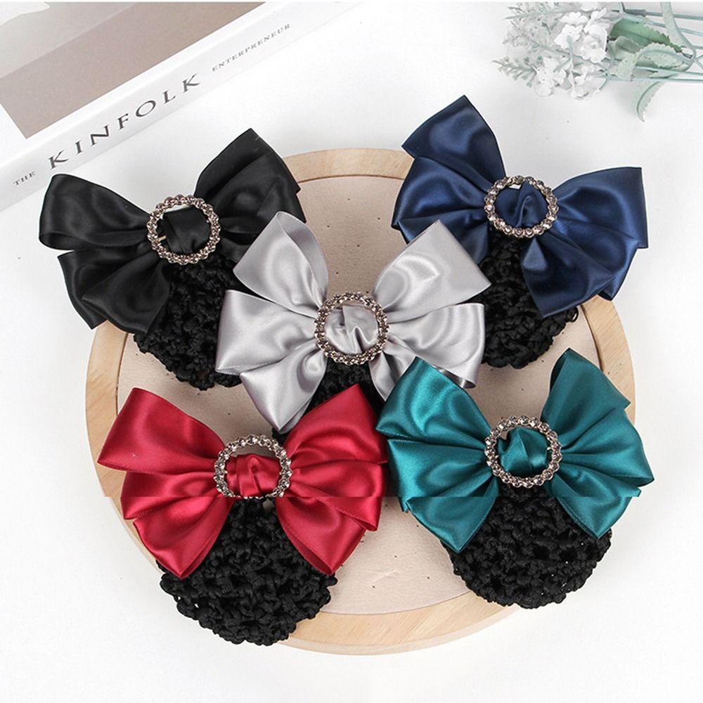 Hotel Diamond Headwear Female Ponytail Clip Bow Spring Clip Korean Bun Snood Hairgrips Cover Net
Hotel Diamond Headwear Female Ponytail Clip Bow Spring Clip Korean Bun Snood Hairgrips Cover Net