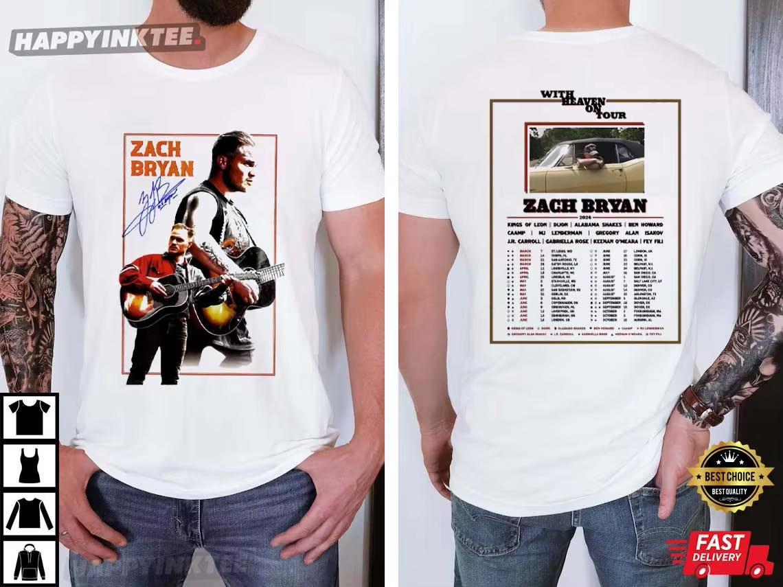 Zach Bryan 2026 World Tour Poster Graphic Print TShirt Women Men Oneck Cotton Summer New Tee Oversized Harajuku Casual Tops 4XL
Zach Bryan 2026 World Tour Poster Graphic Print TShirt Women Men Oneck Cotton Summer New Tee Oversized Harajuku Casual Tops 4XL