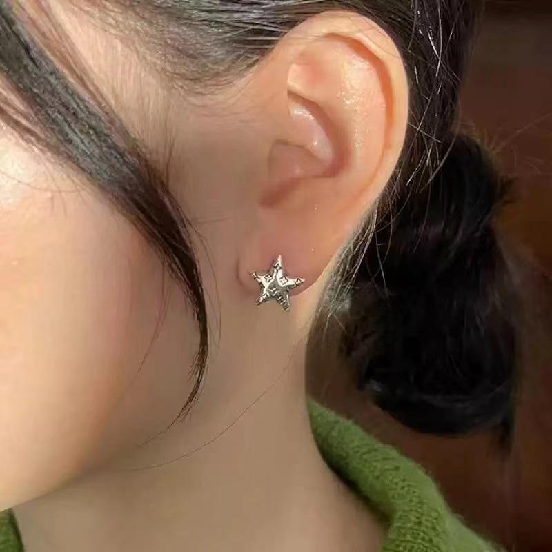 New Retro Pentagram Flower Stud Earrings in Pure Silver S925 - Women s Niche Jewelry S925 Silver
New Retro Pentagram Flower Stud Earrings in Pure Silver S925 - Women s Niche Jewelry S925 Silver