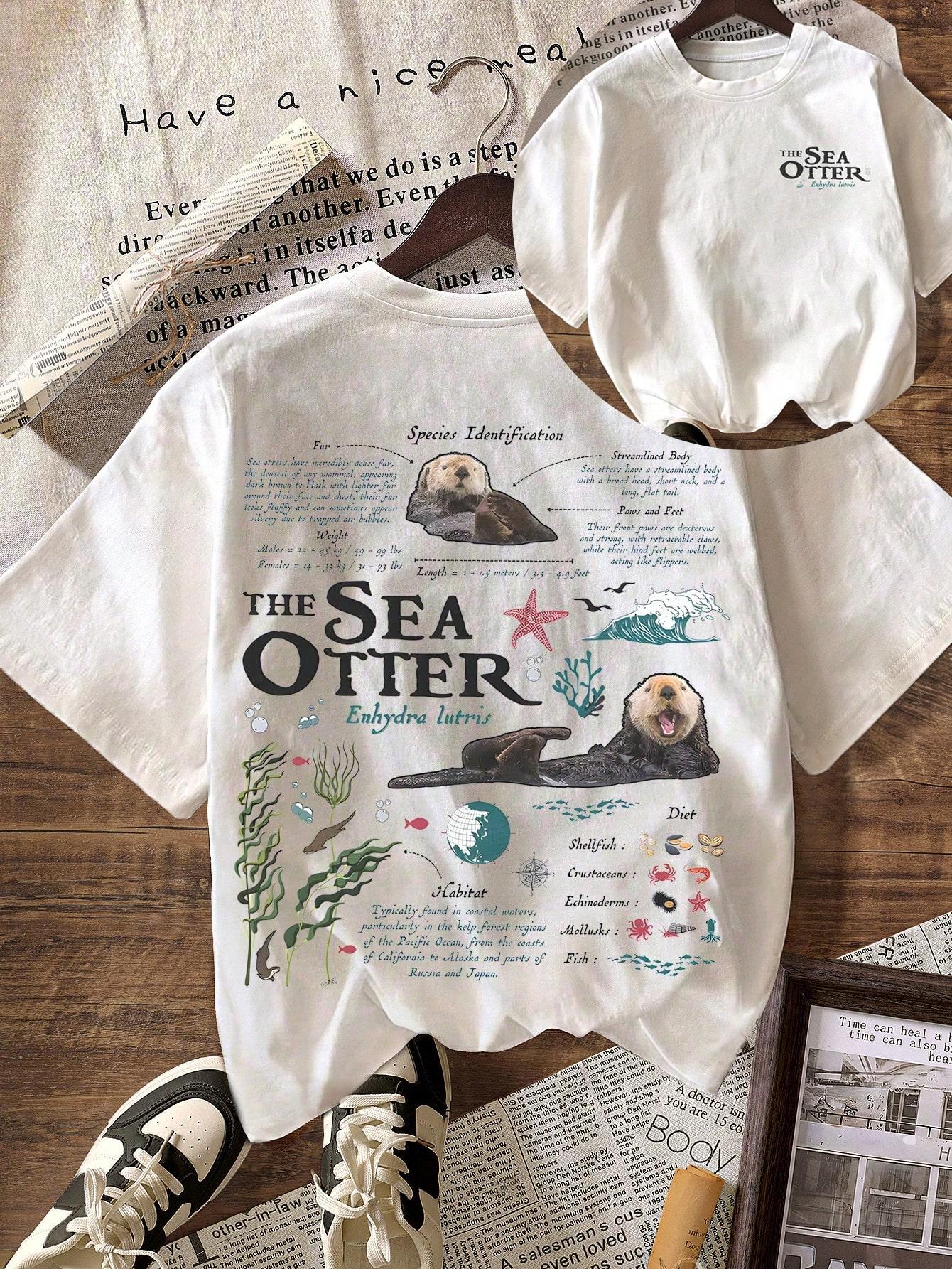 Women Summer T Shirt Vintage Sea Otter Biology Graphic Short Sleeve Casual Round Neck TShirt Summer 4XL
Women Summer T Shirt Vintage Sea Otter Biology Graphic Short Sleeve Casual Round Neck TShirt Summer 4XL