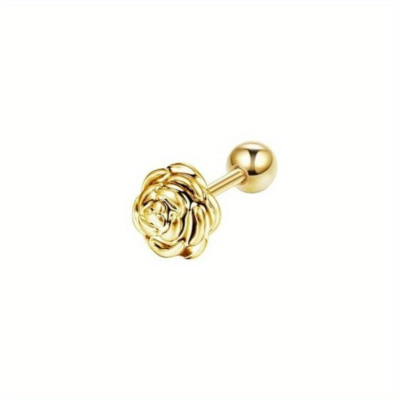 Drperfect 16G Cartilage Earring Stainless Steel Stud Earrings for Women Men Flower Heart Leaf Hypoallergenic Screw Back Earrings Gold Color
Drperfect 16G Cartilage Earring Stainless Steel Stud Earrings for Women Men Flower Heart Leaf Hypoallergenic Screw Back Earrings Gold Color