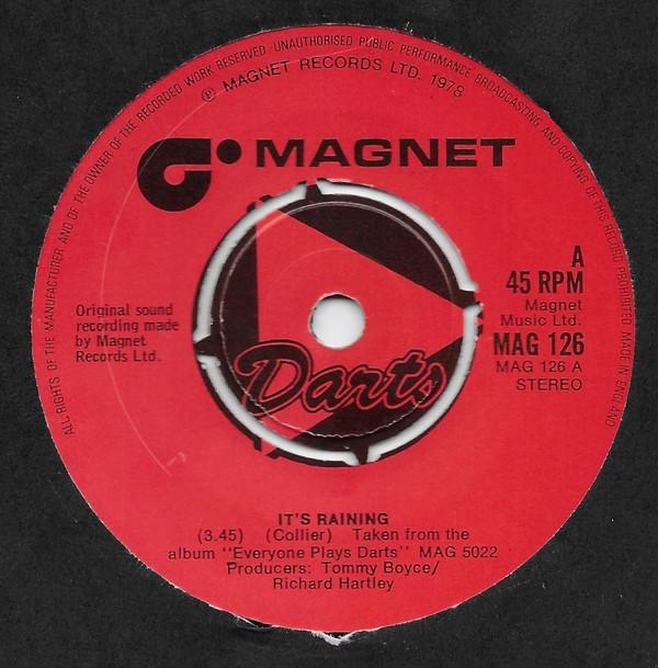 7inch Record DARTS Its Raining MAG126 Magnet 1978 UK Rock Used
7inch Record DARTS Its Raining MAG126 Magnet 1978 UK Rock Used