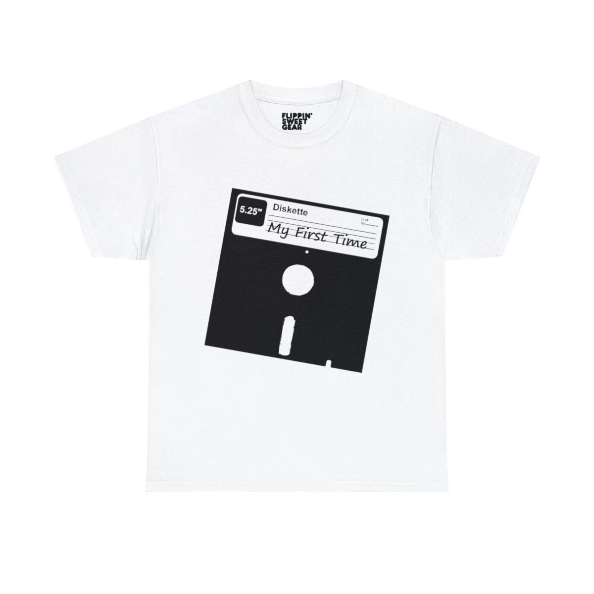 My First Time Retro 80s Floppy Disk Graphic Tee Shirt L
My First Time Retro 80s Floppy Disk Graphic Tee Shirt L
