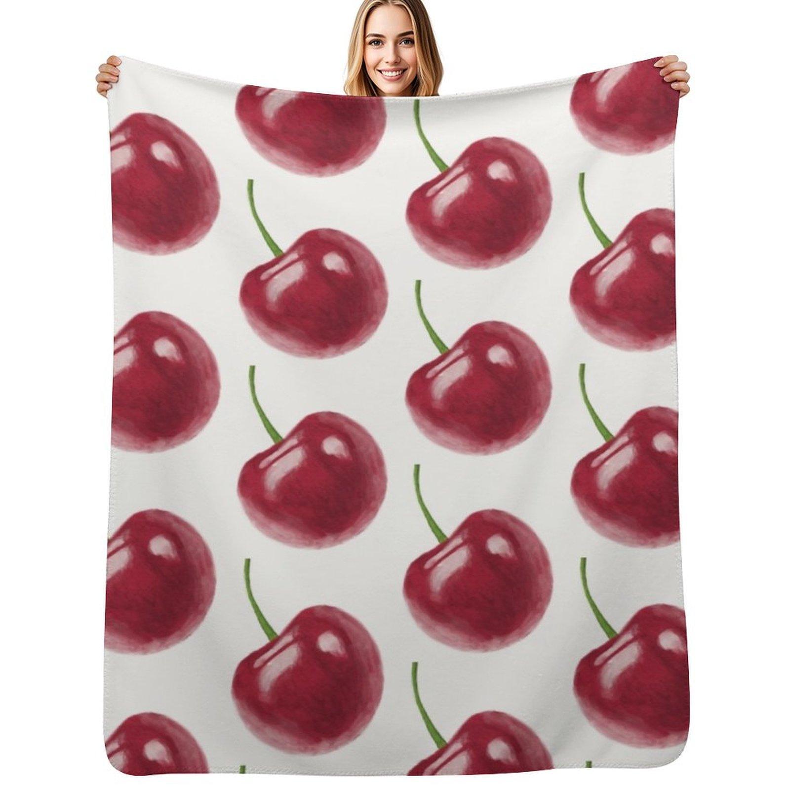 Cherry Throw Blanket Soft Breathable Blanket for Night Sleeping 102x76cm(40x30in)
Cherry Throw Blanket Soft Breathable Blanket for Night Sleeping 102x76cm(40x30in)
