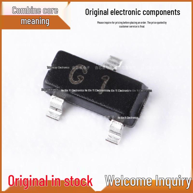 MMBT5551 G1 SOT-23 NPN Transistor 160V/0.6A Surface Mount Triode (20 pcs)
MMBT5551 G1 SOT-23 NPN Transistor 160V/0.6A Surface Mount Triode (20 pcs)