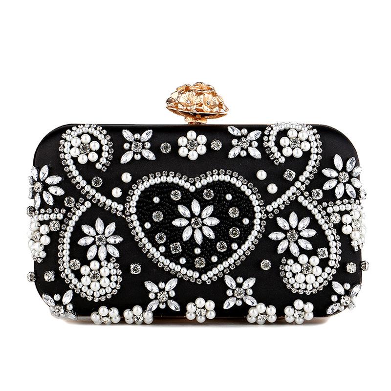 exquisite handmade embroidery light luxury elegant European and American style ball dress wedding versatile clutch bag чёрный
exquisite handmade embroidery light luxury elegant European and American style ball dress wedding versatile clutch bag чёрный