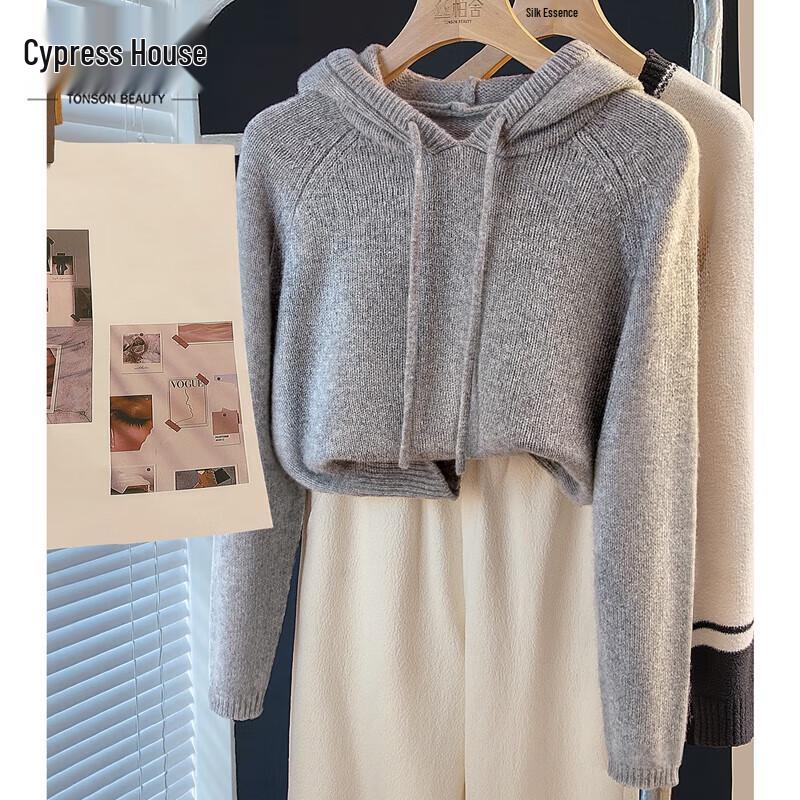 Women s Loose Fit Hooded Drawstring Lambswool Blend Sweater M
Women s Loose Fit Hooded Drawstring Lambswool Blend Sweater M