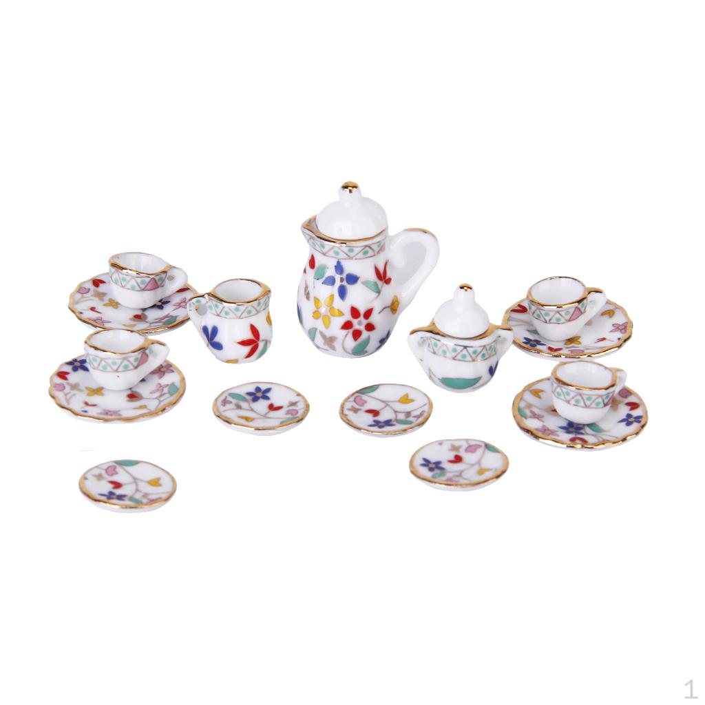 Miniature Porcelain Tea Set /12 Dollhouse Accessories 15 Piece
Miniature Porcelain Tea Set /12 Dollhouse Accessories 15 Piece