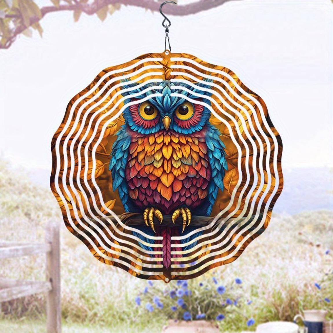 3D Metal Wind Spinner - Artistic Falling Leaf Owl Design, Dynamic Outdoor Windmill Decor for Garden & Patio 01A
3D Metal Wind Spinner - Artistic Falling Leaf Owl Design, Dynamic Outdoor Windmill Decor for Garden & Patio 01A