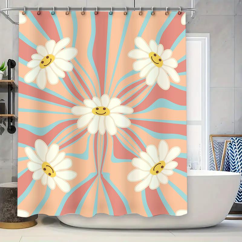 Blue Flower Shower Curtainsunflower Pattern Printed Waterproof Fabric Bathroom Decor For Home Decoration Pink Blue White Flowers W60H190(CM)-1 Pcs
Blue Flower Shower Curtainsunflower Pattern Printed Waterproof Fabric Bathroom Decor For Home Decoration Pink Blue White Flowers W60H190(CM)-1 Pcs