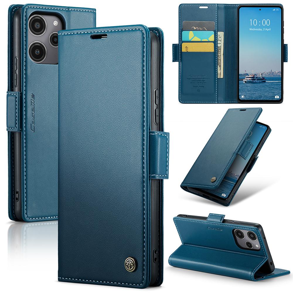 For Xiaomi Redmi 12 4G/12 5G (Global)/Note 12R 5G/Poco M6 Pro 5G Leather Case CASEME 023 RFID Blocking 3 Card Slot Mobile Cover Blue
For Xiaomi Redmi 12 4G/12 5G (Global)/Note 12R 5G/Poco M6 Pro 5G Leather Case CASEME 023 RFID Blocking 3 Card Slot Mobile Cover Blue