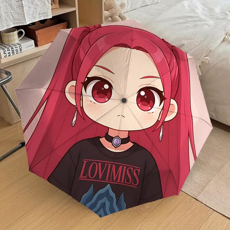 1pc KPop Demon Hunters Automatic Folding Umbrella, Portable Collapsible Design, Casual Outdoor Accessory L1127139
1pc KPop Demon Hunters Automatic Folding Umbrella, Portable Collapsible Design, Casual Outdoor Accessory L1127139