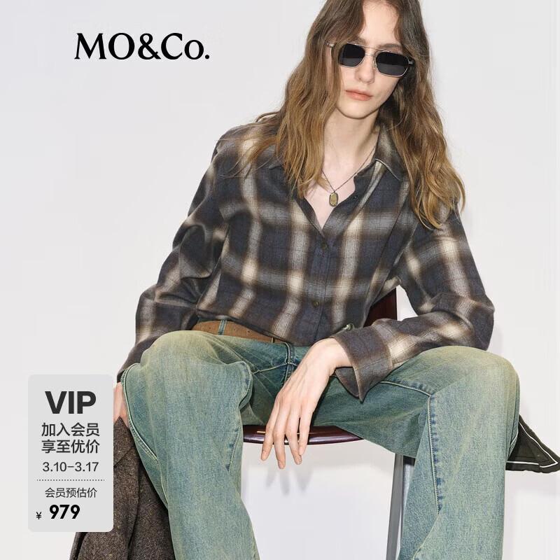 MO&Co. Plaid Loose Fit Shirt Cardigan L
MO&Co. Plaid Loose Fit Shirt Cardigan L