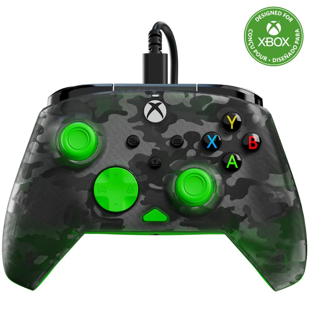 Контролер TURTLE BEACH Rematch Core Ghost Camo Чорний Зелений Провідний USB Офіційно сумісний з Xbox Series Мікшер чату Мікрофон з функцією вимкнення звуку Ергономічний Роки Виробник
Контролер TURTLE BEACH Rematch Core Ghost Camo Чорний Зелений Провідний USB Офіційно сумісний з Xbox Series Мікшер чату Мікрофон з функцією вимкнення звуку Ергономічний Роки Виробник