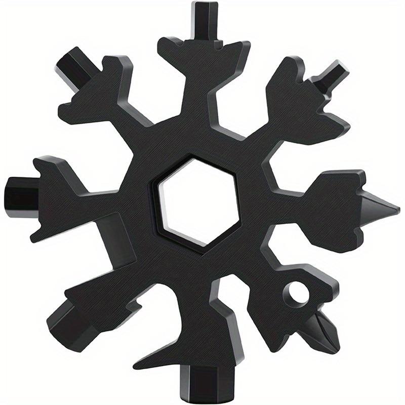 18-In-1 Stainless Steel Snowflake Multi-Tool Keychain Portable Screwdriver Hex Wrench Bottle Opener For Outdoor Camping Survival чорний
18-In-1 Stainless Steel Snowflake Multi-Tool Keychain Portable Screwdriver Hex Wrench Bottle Opener For Outdoor Camping Survival чорний
