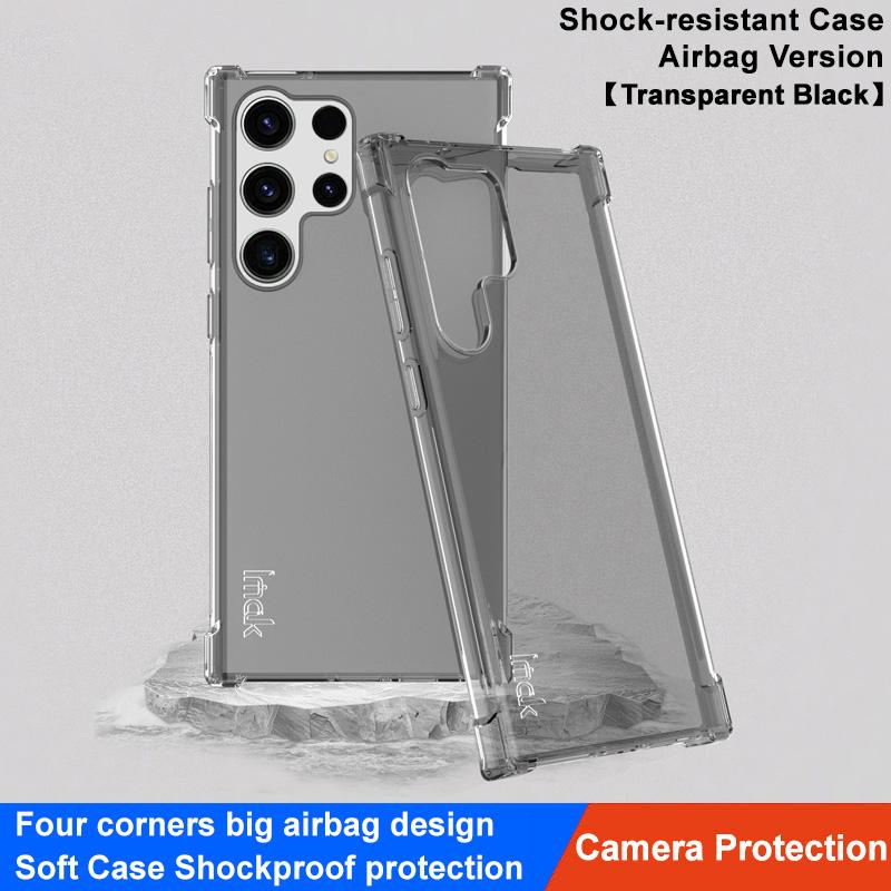 IMAK For Samsung Galaxy S23 Ultra Phone Cover Clear Four Corner Cushion Airbag TPU Phone Case Transparent Black
IMAK For Samsung Galaxy S23 Ultra Phone Cover Clear Four Corner Cushion Airbag TPU Phone Case Transparent Black