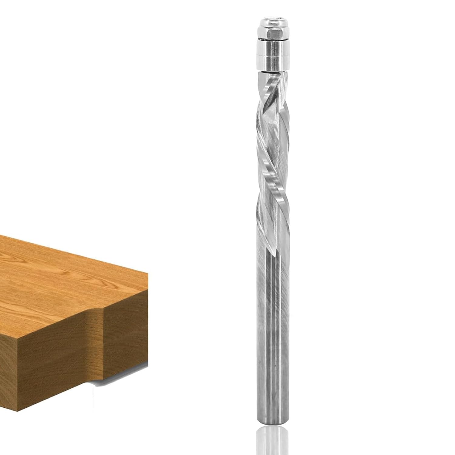 Solid Carbide Spiral Flush Trim Bit with 6mm Shank Up/Down
Solid Carbide Spiral Flush Trim Bit with 6mm Shank Up/Down