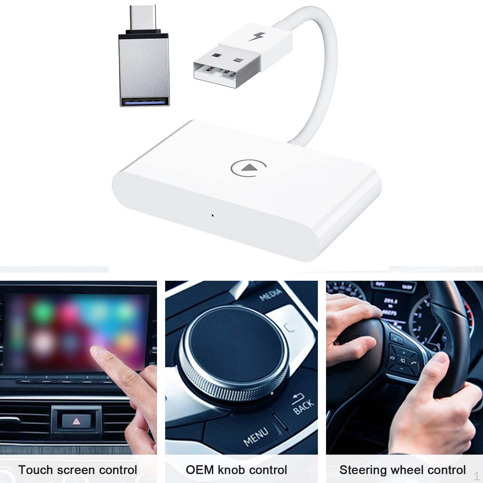 Car Play Adapter, , Converts Factory Cars Wired to Low Latency Auto Connect Plug White
Car Play Adapter, , Converts Factory Cars Wired to Low Latency Auto Connect Plug White