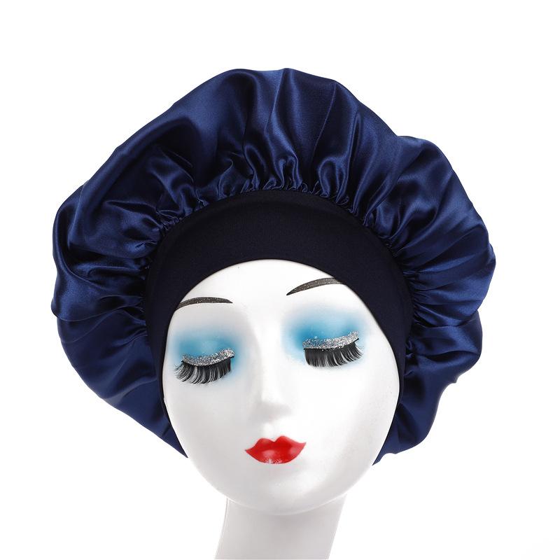 Женские атласные однотонные чепчики, широкополые ночные купальные шапочки, унисекс, повязка на голову, эластичная резинка, чепчик для ухода за волосами One Size
Женские атласные однотонные чепчики, широкополые ночные купальные шапочки, унисекс, повязка на голову, эластичная резинка, чепчик для ухода за волосами One Size