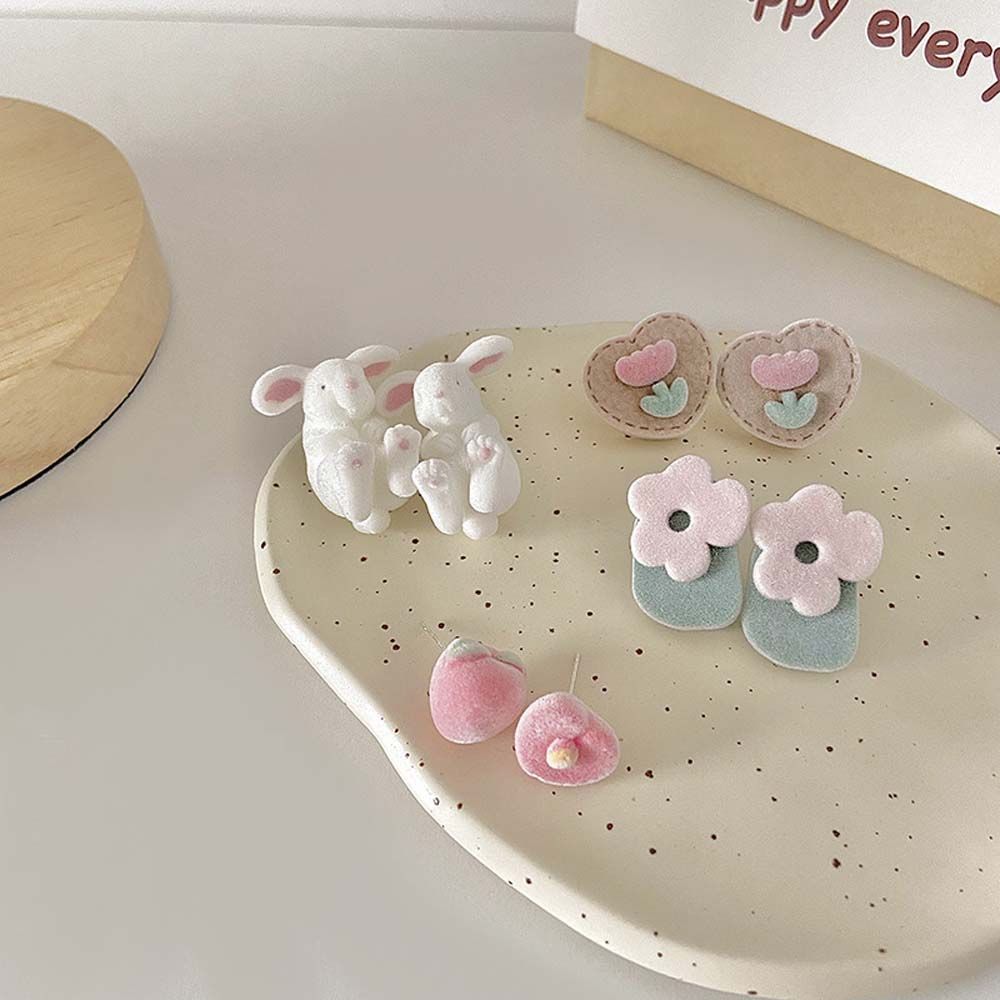 Resin Cartoon Girls Flocking Women Ear Stud Stud Earrings Korean Style Earrings Fashion Jewelry
Resin Cartoon Girls Flocking Women Ear Stud Stud Earrings Korean Style Earrings Fashion Jewelry