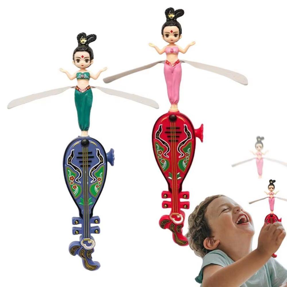 Dancers Flying Dolls Flying Disc Toy Cartoon Pull String Toy Disc Fairy Spinner Toy Toy for Boys color random
Dancers Flying Dolls Flying Disc Toy Cartoon Pull String Toy Disc Fairy Spinner Toy Toy for Boys color random