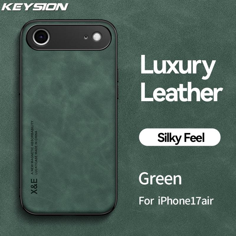 KEYSION Розкішний Ретро Чохол з PU Шкіри для iPhone 17 17 Air М який Силікон+ПК Ударостійка Задня Кришка Телефону для iPhone 17 Air 2025 for iPhone 17 Air зелений
KEYSION Розкішний Ретро Чохол з PU Шкіри для iPhone 17 17 Air М який Силікон+ПК Ударостійка Задня Кришка Телефону для iPhone 17 Air 2025 for iPhone 17 Air зелений