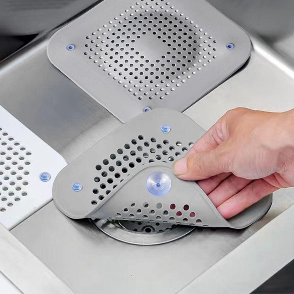 Hair Stopper Soft Kitchen Bathroom Accessories Strainer Hair Catcher Sink Filter Floor Drain Cover grey-Suction Cup
Hair Stopper Soft Kitchen Bathroom Accessories Strainer Hair Catcher Sink Filter Floor Drain Cover grey-Suction Cup