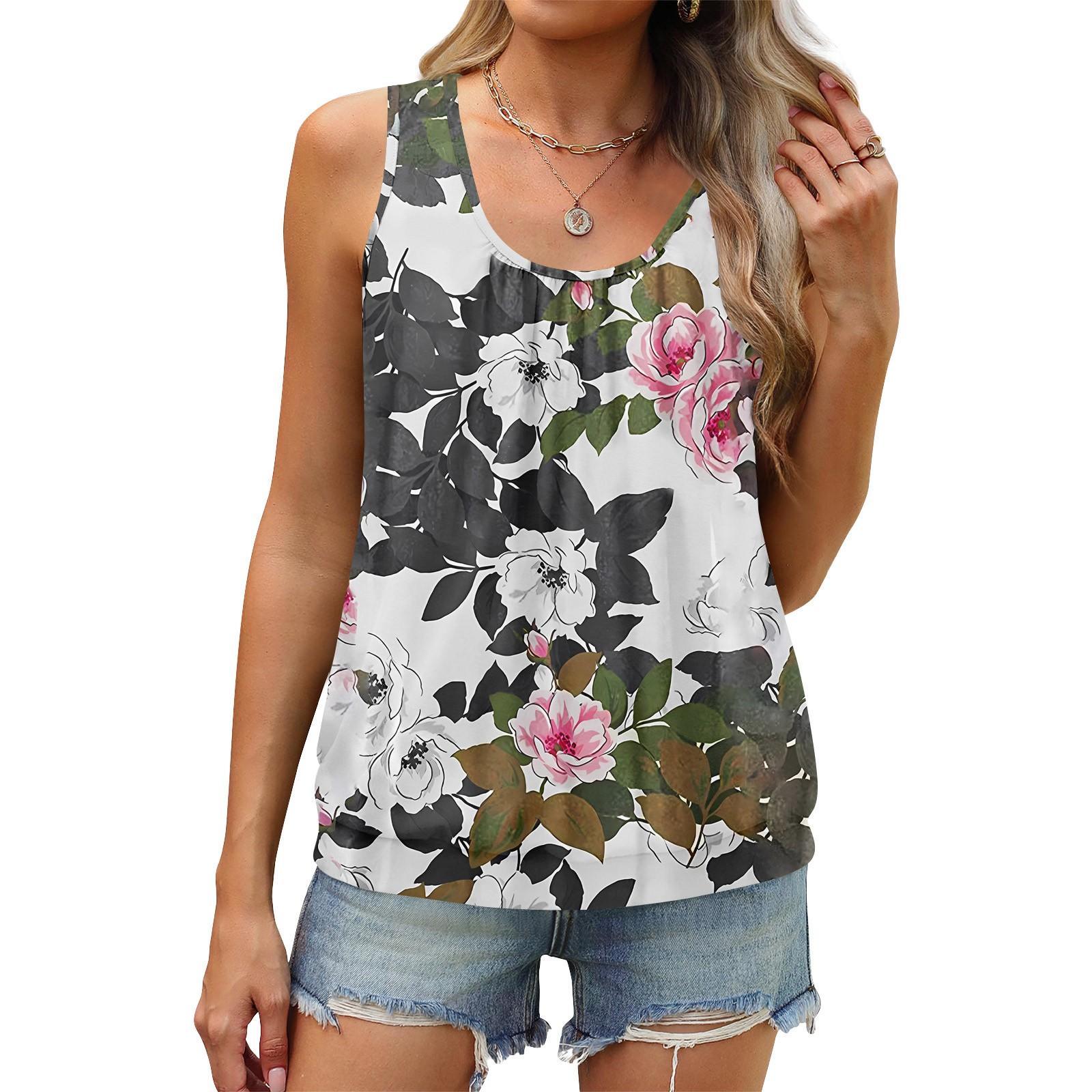 Женский летний жилет, свободная плиссированная рубашка с круглым вырезом, повседневный топ без рукавов XXXL
Женский летний жилет, свободная плиссированная рубашка с круглым вырезом, повседневный топ без рукавов XXXL