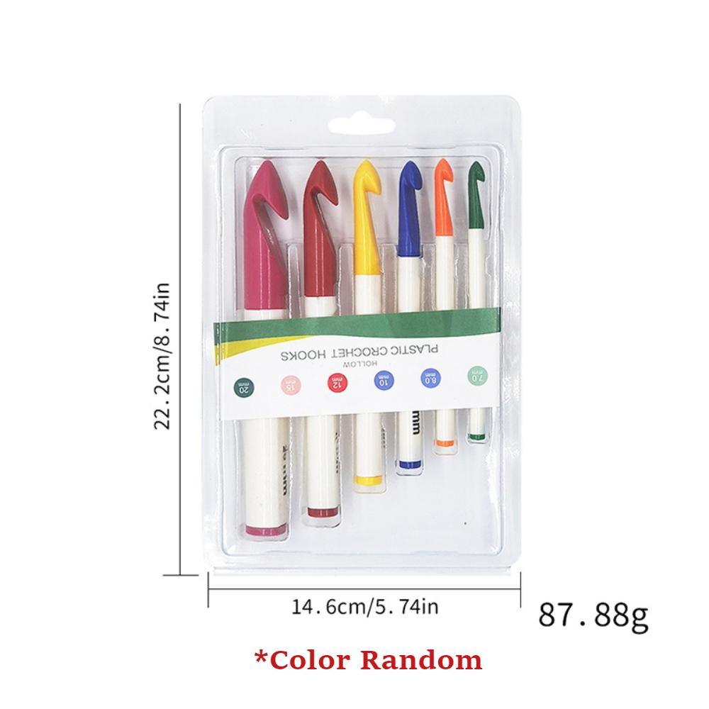 6/7Pcs Plastic Large Size Crochet Hook DIY Needle Knitting Needles Thick Wool Weave Yarn Crafts Knitting Tools
6/7Pcs Plastic Large Size Crochet Hook DIY Needle Knitting Needles Thick Wool Weave Yarn Crafts Knitting Tools