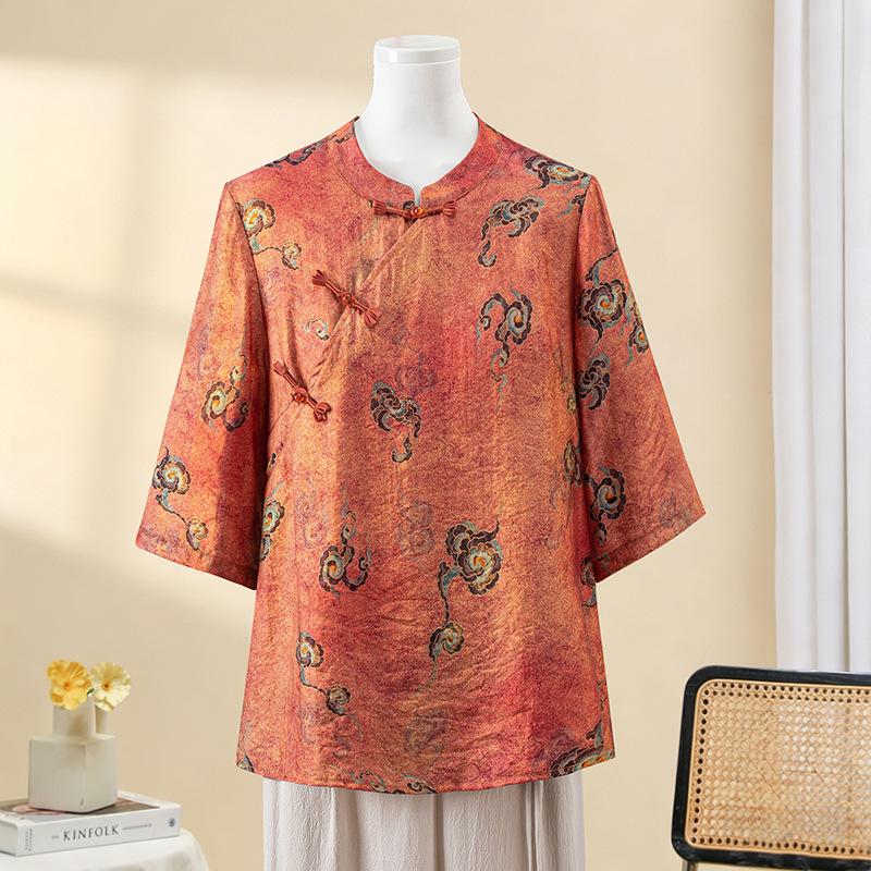 Stylish Plus Size Women s Summer Tang Suit: Short-Sleeved Printed Top XL (45-52.5kg) оранжевый
Stylish Plus Size Women s Summer Tang Suit: Short-Sleeved Printed Top XL (45-52.5kg) оранжевый