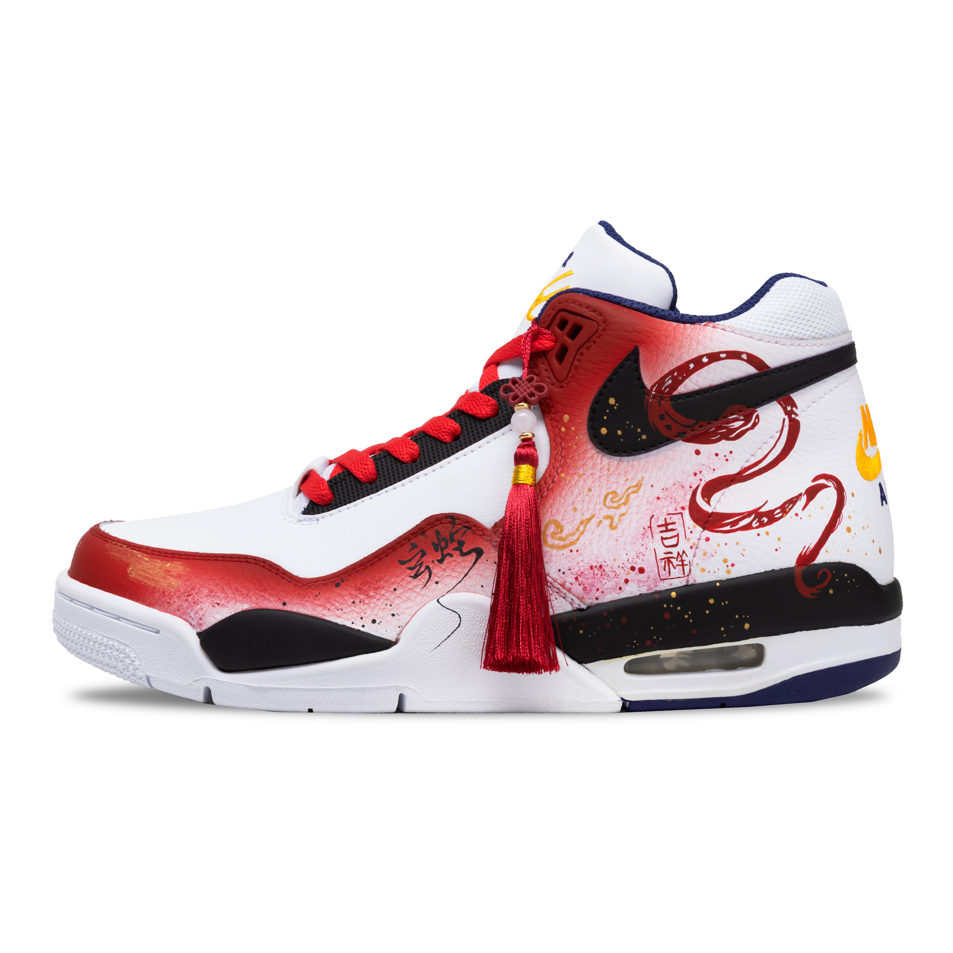 Nike Flight Legacy Slip Resistant Abrasion Resistant Mid top Vintage Basketball Shoes Men s White Black Red BQ4212-102(Team864-) 42
Nike Flight Legacy Slip Resistant Abrasion Resistant Mid top Vintage Basketball Shoes Men s White Black Red BQ4212-102(Team864-) 42