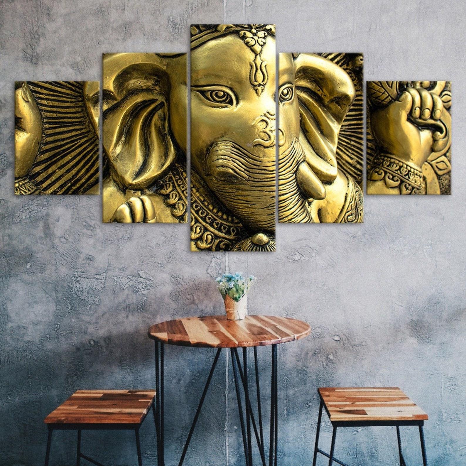 Ganesha Remover of Obstacles Hindu God 5 Piece Five Panel Wall Canvas Print Modern Art Poster Picture Home Decor Gift For Him For Her 20X35 20X45 20X55CM
Ganesha Remover of Obstacles Hindu God 5 Piece Five Panel Wall Canvas Print Modern Art Poster Picture Home Decor Gift For Him For Her 20X35 20X45 20X55CM